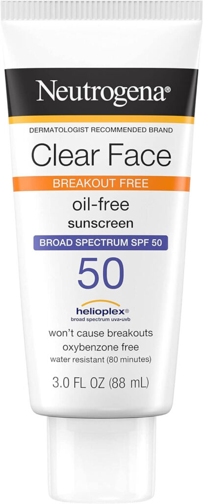 1 Neutrogena Clear Face Liquid Lotion Sunscreen with Broad Spectrum SPF 50 image