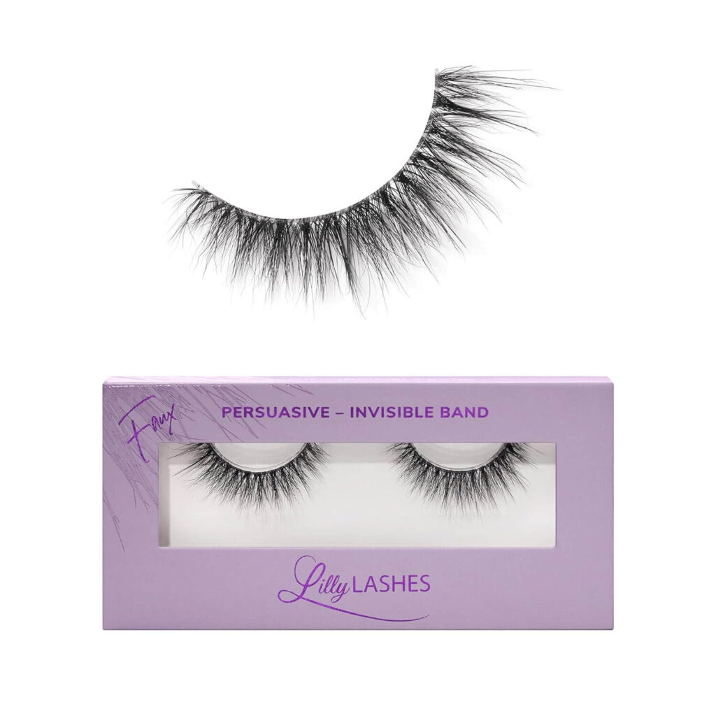 1. BEST OVERALL Lilly Lashes Persuasive Invisible Band False Lashes image