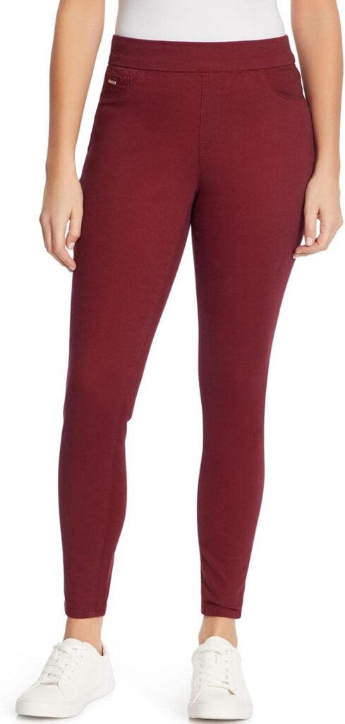 7. Best Pull On NINE WEST Womens Heidi Pull On Skinny Pants image