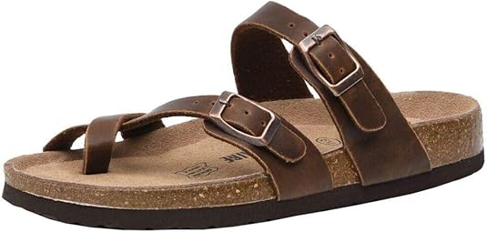 6. CUSHIONAIRE Womens Luna Cork Footbed Sandal image